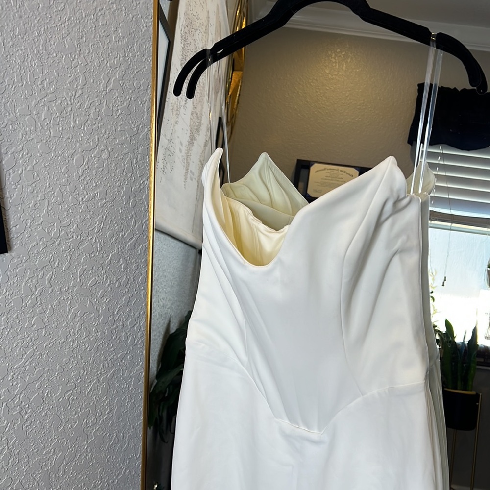 HOUSE OF CB 'Tamara' Ivory Strapless Corset Dress NWOT - Picture 12 of 15